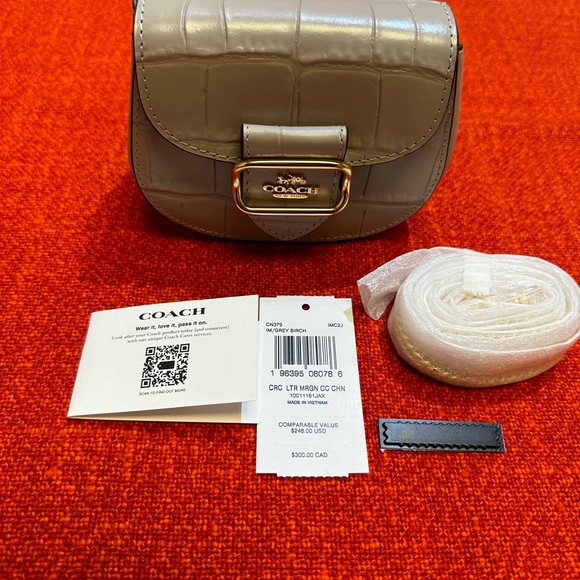 ❤️❤️❤️NWT Coach Morgan mini wallet on a chain+detachable metal strap ❤️❤️❤️ - Picture 9 of 14